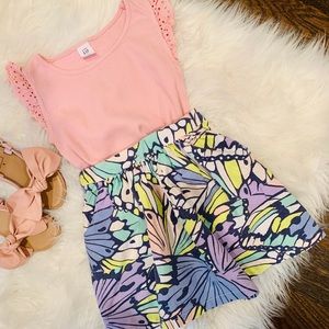 Margherita Kids Girls' Butterfly Print Skirt